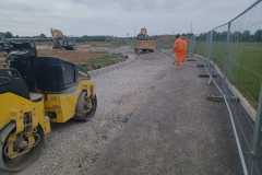 Applying type 1 to car park road extension